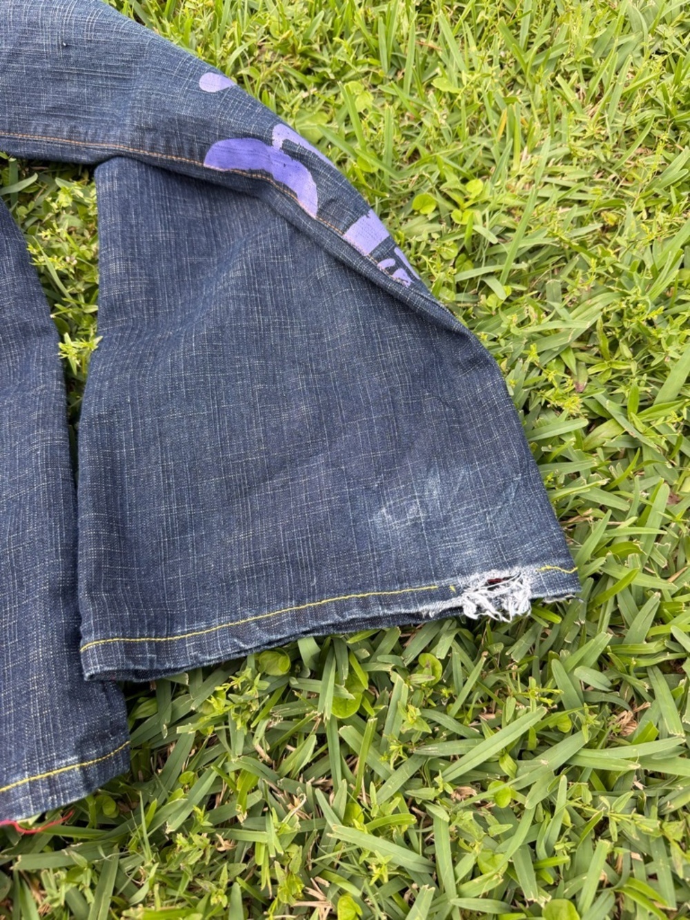 Vintage Von Dutch Jeans Size 30 Fits 27 Low Rise Y2K Graphic Flare Pants Rare - Picture 6 of 6